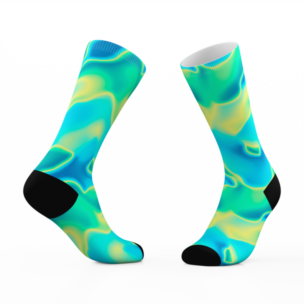 Sublimation Socks - Deep Blue design