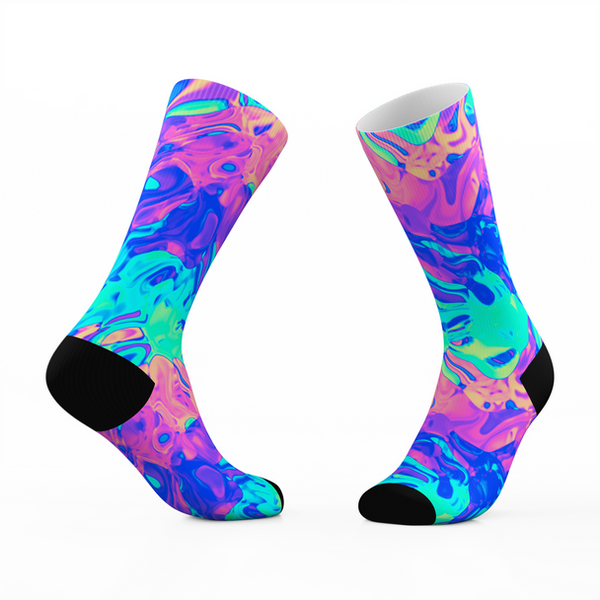 Sustainable Hologram Socks Sample